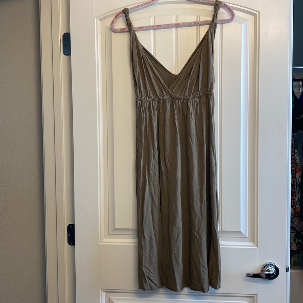 Tan/olive dress